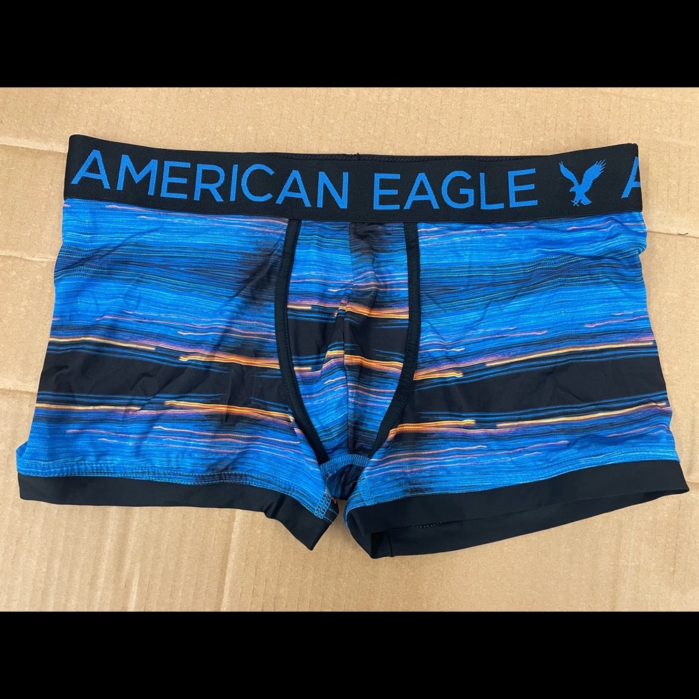 American Eagle men’s boxer brief trunk style size large printed pattern NWOT